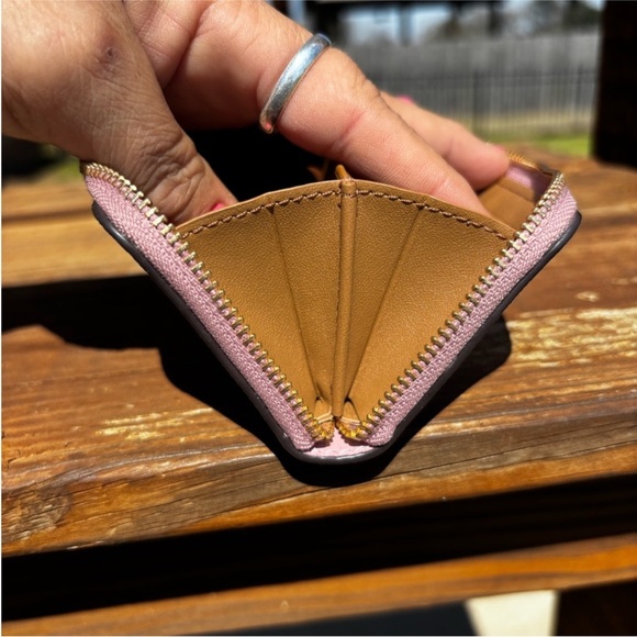 Coach Cream and Pink Floral Wallet NWOT - Picture 12 of 12